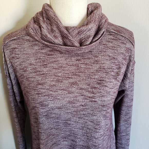 Wild Pearl Knit Cowl Neck Long Sleeve Pullover Keyhole Back Size Women's Small - Picture 3 of 10